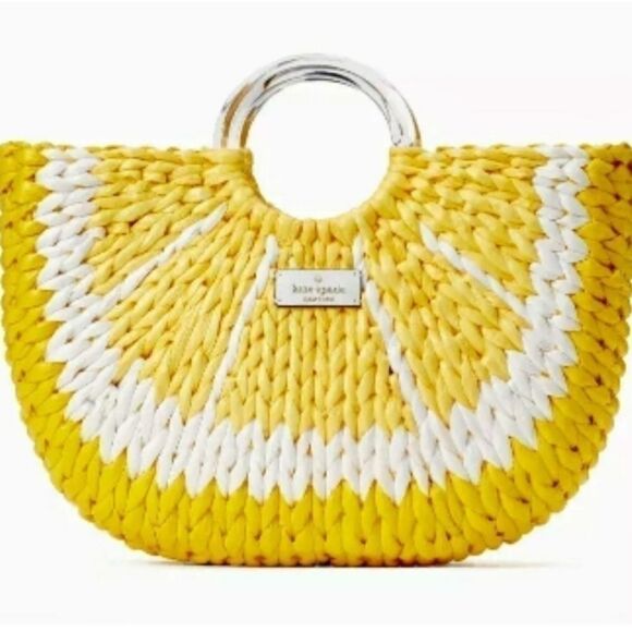 Kate Spade Lemon Medium Tote picnic perfect yellow - Picture 1 of 10